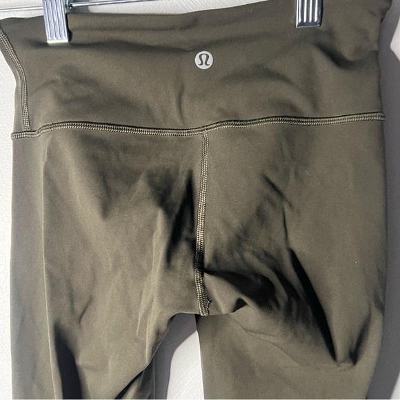 Lululemon Army Green Capri Leggings Size 2 Align - Picture 2 of 5